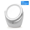 Portable LED Makeup Mirror – 1X/5X Magnifying, 360° Rotation