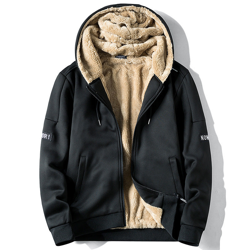 Men's Fleece-Lined Zip-Up Hoodie