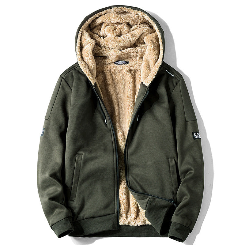 Men's Fleece-Lined Zip-Up Hoodie