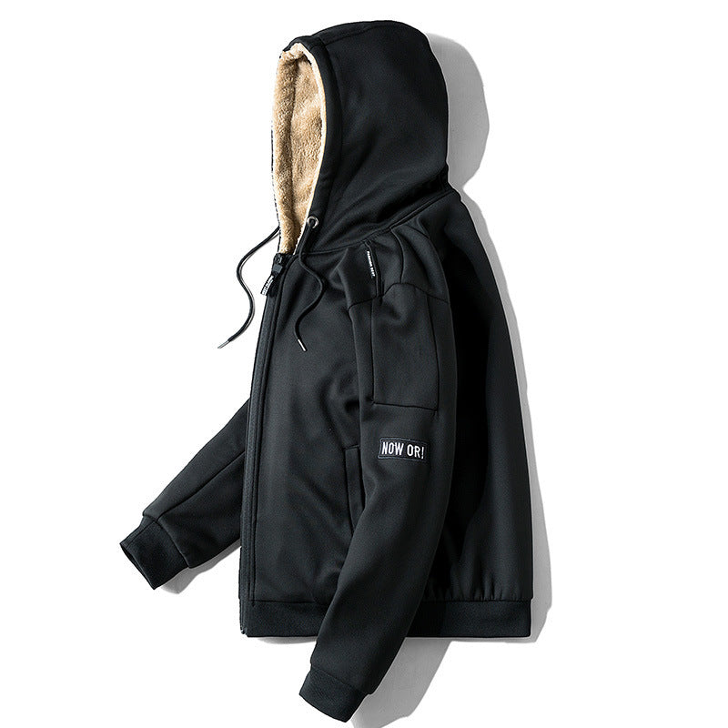 Men's Fleece-Lined Zip-Up Hoodie