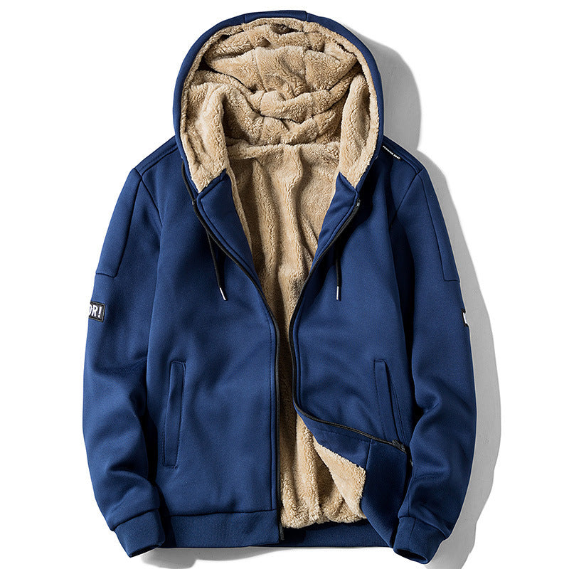 Men's Fleece-Lined Zip-Up Hoodie