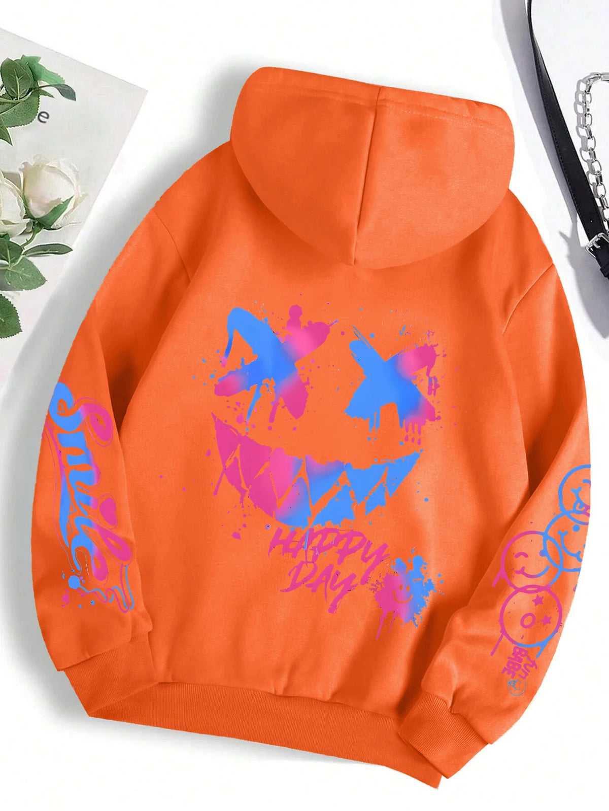 Vroue-hoodie met Graffiti-druk