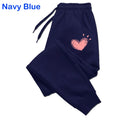 Women's Heart Print Fleece Jogger Sweatpants