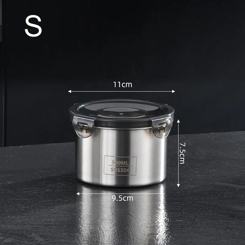 Stainless Steel Airtight Storage Jar