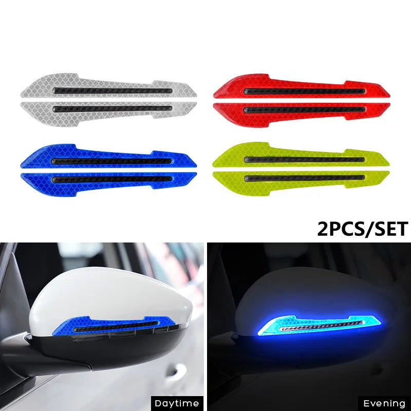 Car Reflective Safety Stickers – Wheel Hub, Door & Rear Warning Tape