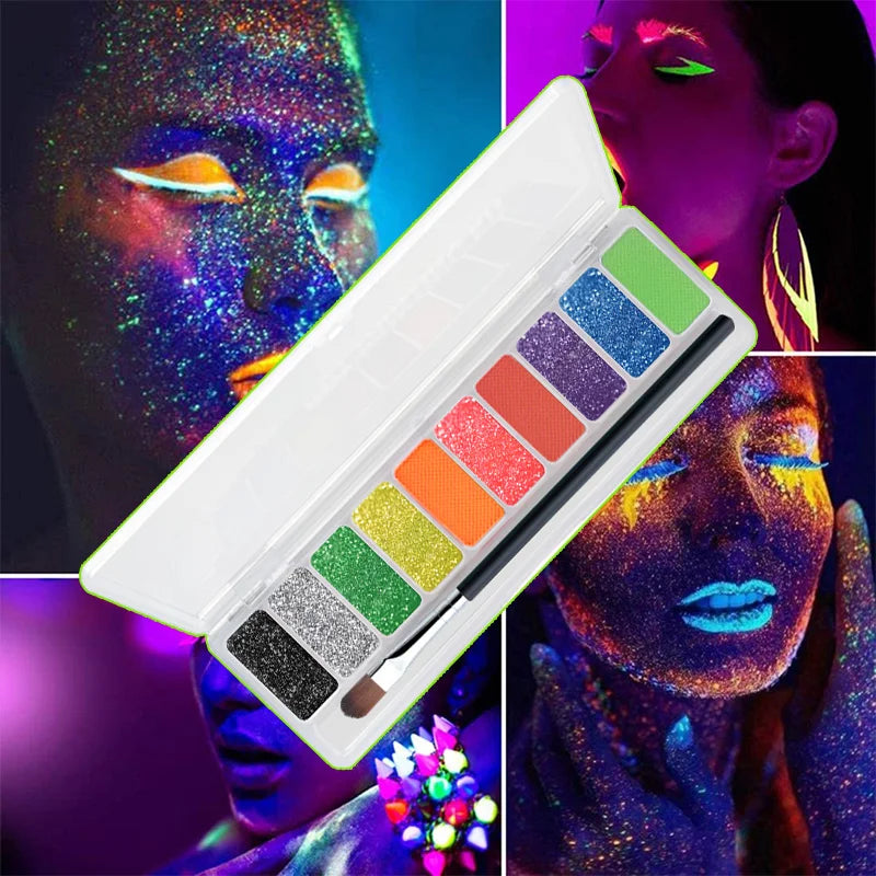 Fluoresserende Oogskadupalet – 10 Ryk Kleure