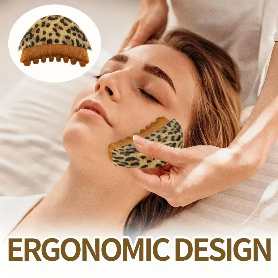 Ergonomic Facial Massage Brush – Dry Brush for Face & Jawline