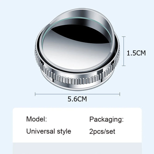 360° Adjustable Car Blind Spot Mirror – HD Convex Wide Angle (Pack of 2)