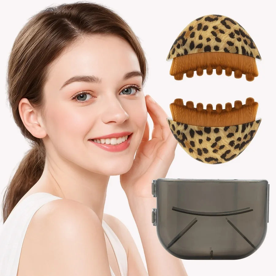 Ergonomic Facial Massage Brush – Dry Brush for Face & Jawline