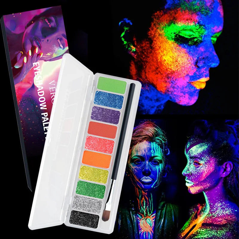 Fluoresserende Oogskadupalet – 10 Ryk Kleure