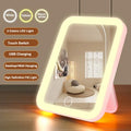 LED Vanity Mirror with Touch Screen – USB Rechargeable, 3 Brightness Levels