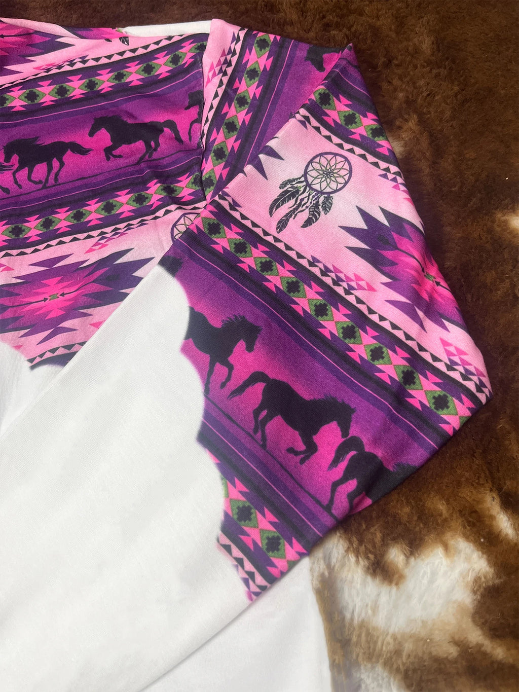 Women's Retro Print Pullover Hoodie