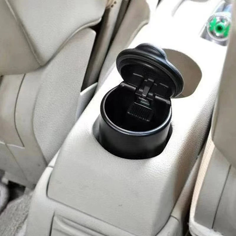 Portable Car LED Ashtray – Universal Cup Holder Style (7x7x10cm)