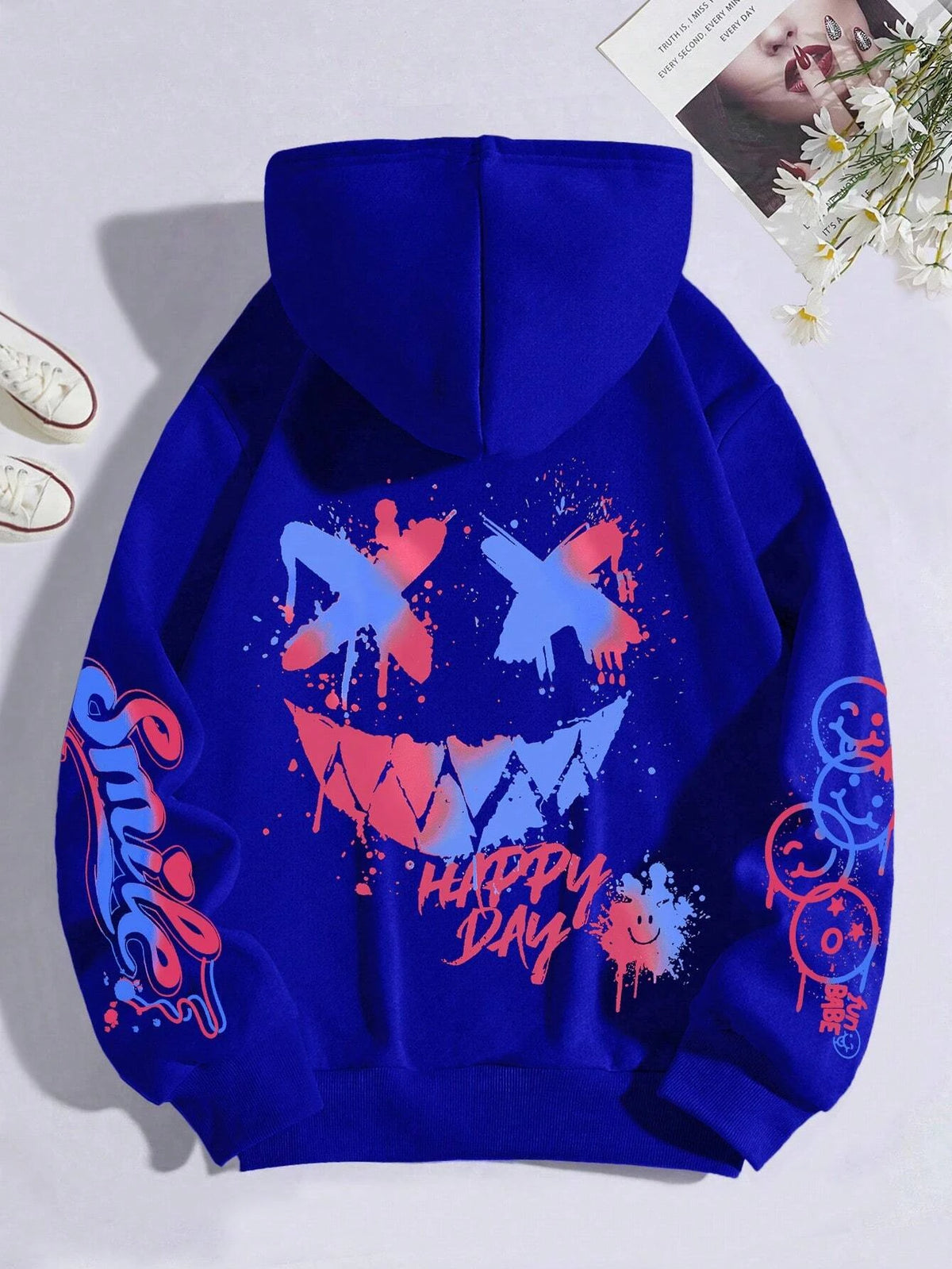 Vroue-hoodie met Graffiti-druk