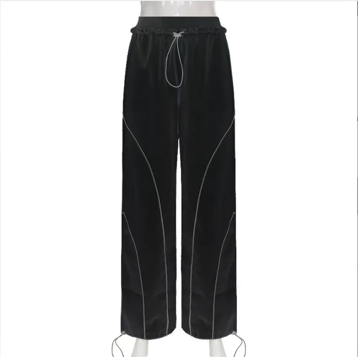 Women's Baggy Harem Sweatpants – Y2K Wide Leg