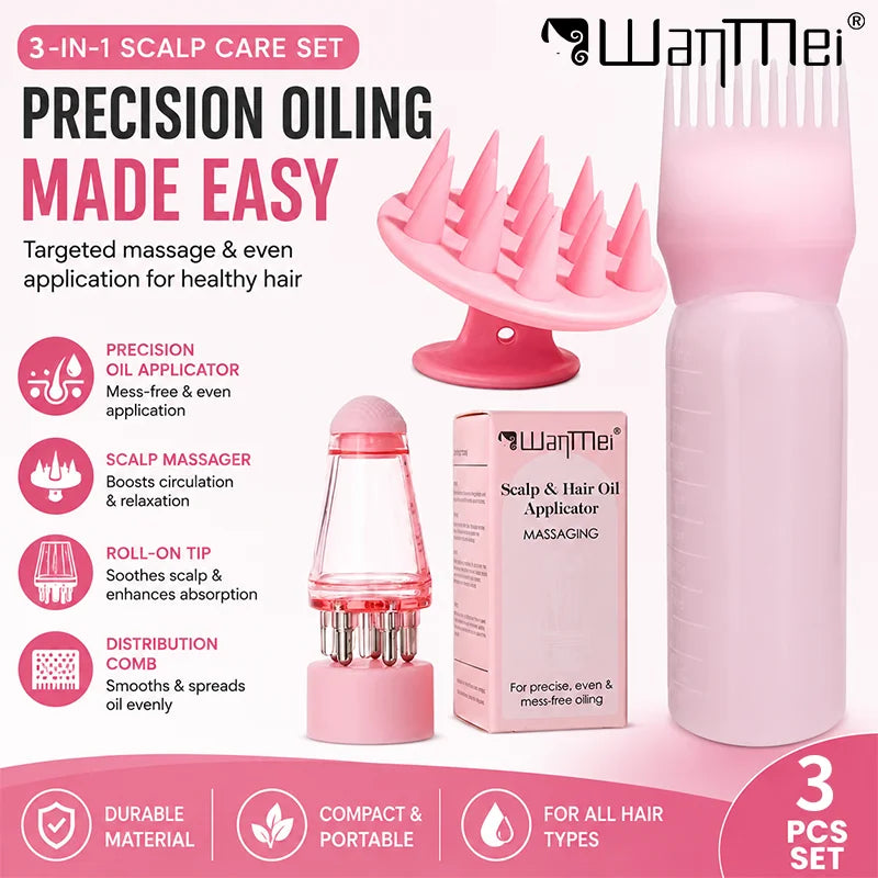 Scalp Hair Oil Applicator Set