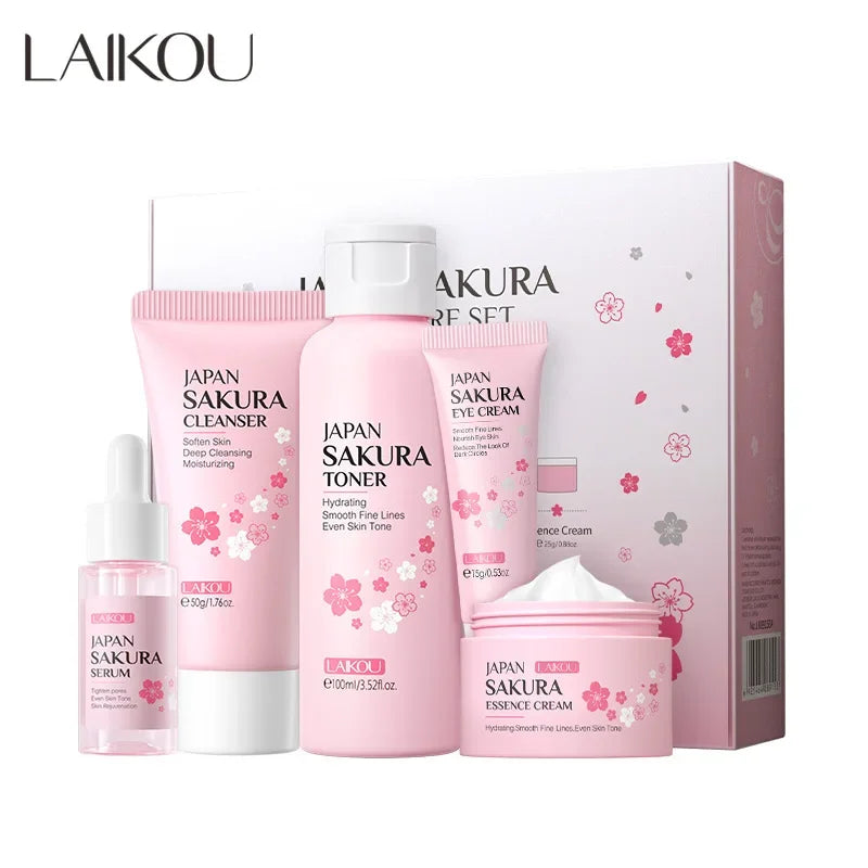 LAIKOU Sakura 5-Piece Skin Care Set - Free Delivery