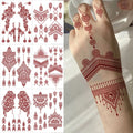 Henna Temporary Tattoo Stickers – Waterproof Body Art