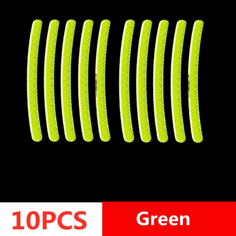 Car Reflective Safety Stickers – Wheel Hub, Door & Rear Warning Tape