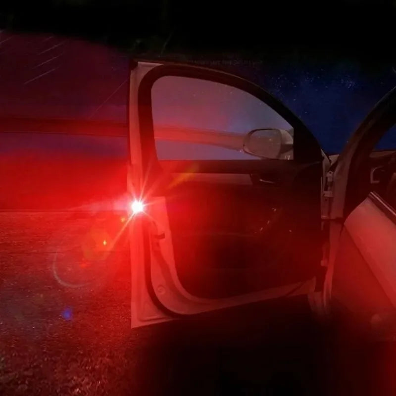 LED Car Door Warning Light – Wireless Anti-Collision Strobe (2pcs)
