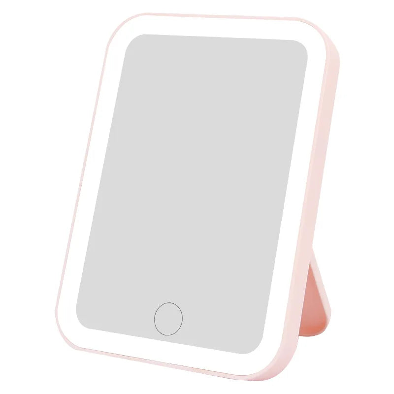 LED Vanity Mirror with Touch Screen – USB Rechargeable, 3 Brightness Levels