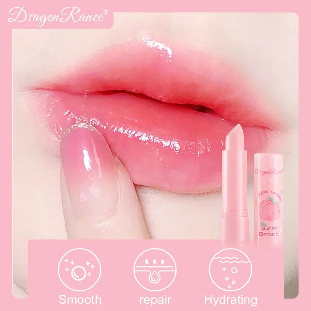Colour-Shift Lip Balm – Hydrating Peach Jelly Stain