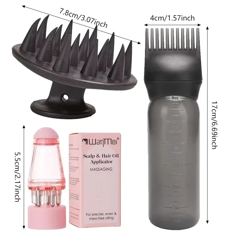 Scalp Hair Oil Applicator Set