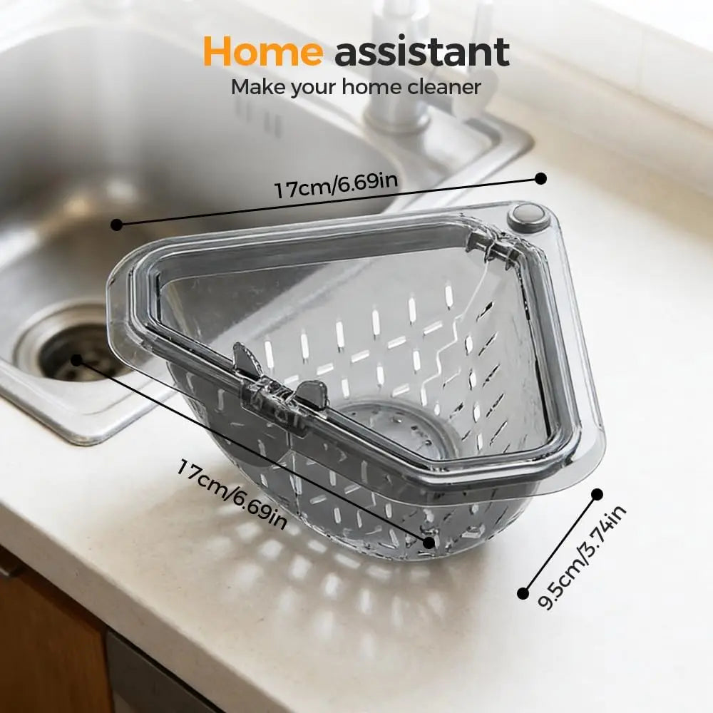 Magnetic Triangular Sink Drain Basket