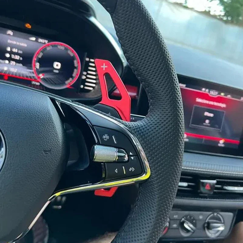 Aluminum Alloy Paddle Shifters for Skoda Octavia MK4 / ENYAQ / Karoq / Kodiaq (Type C)