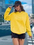 Women's Basic Solid Colour Hoodie – Essential Pullover Sweatshirt