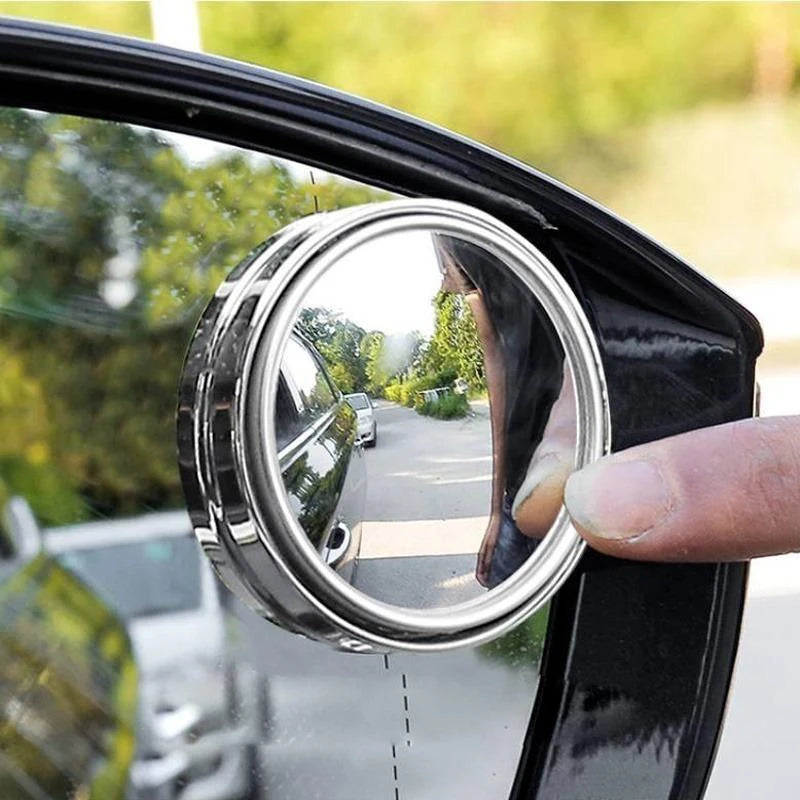 360° Adjustable Car Blind Spot Mirror – HD Convex Wide Angle (Pack of 2)