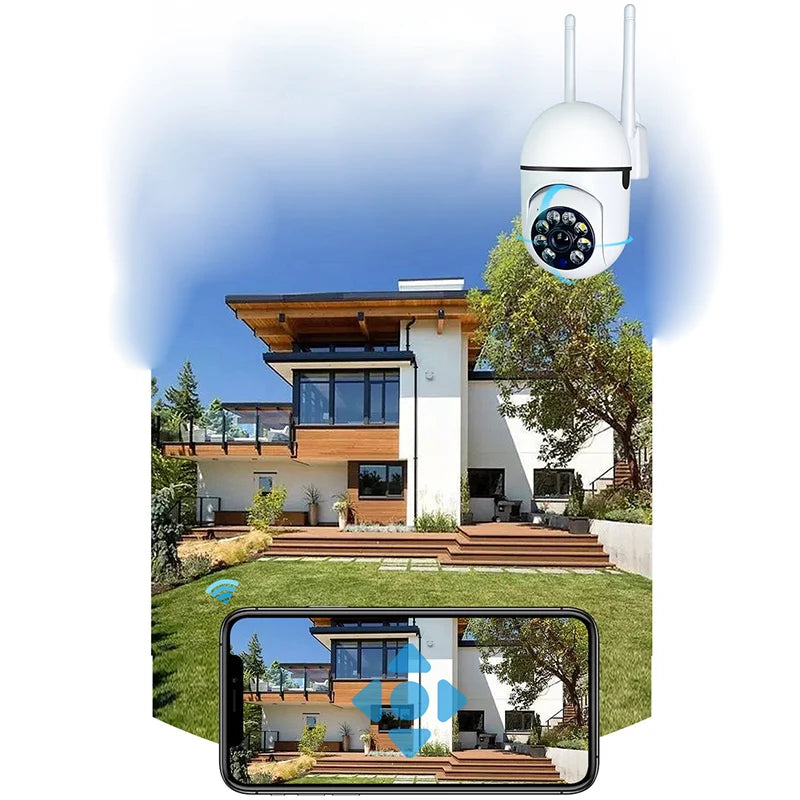 FireFrog A7 WiFi Security Camera – 1080P, 360°, Night Vision, Two-Way Audio