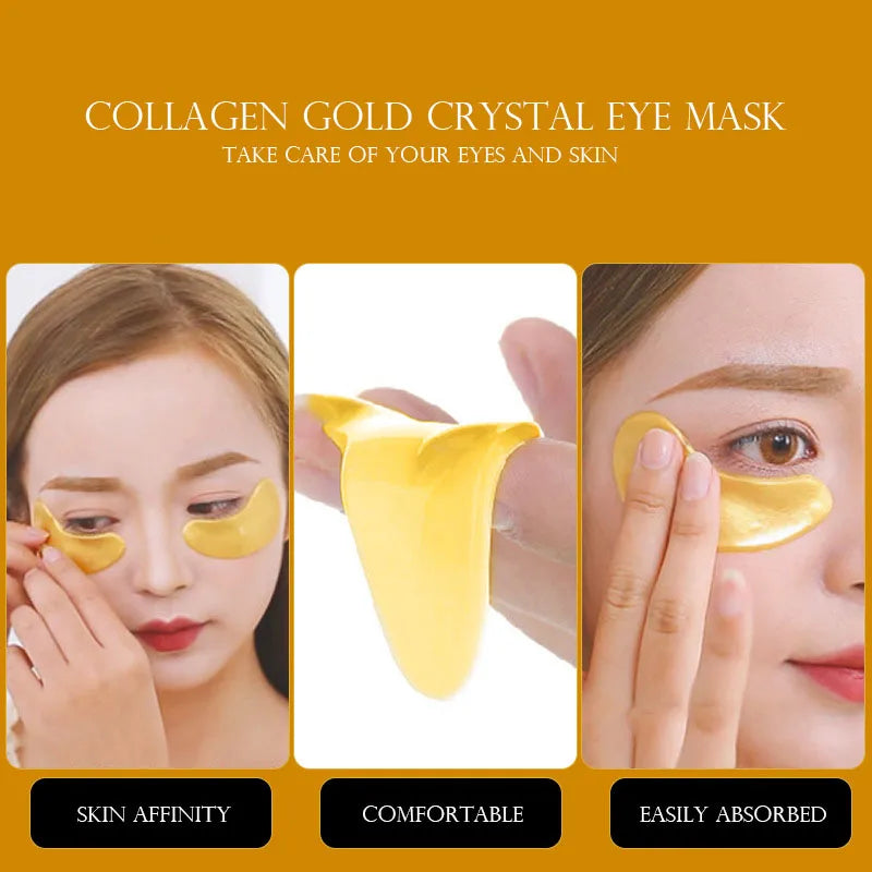 Gold Collagen Eye Masks – 100 Pieces (50 Pairs) Anti-Ageing & Moisturising