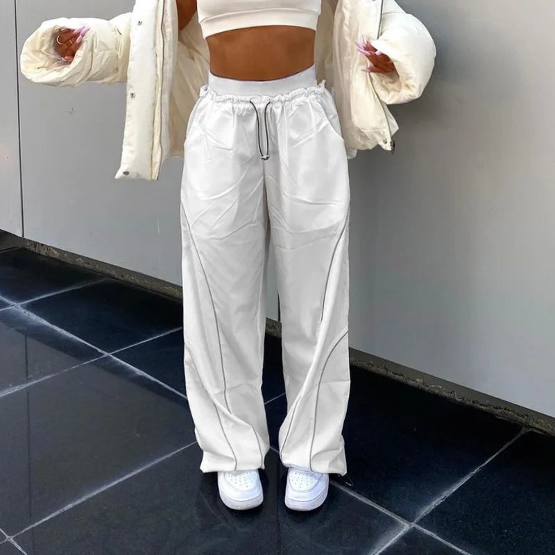 Women's Baggy Harem Sweatpants – Y2K Wide Leg