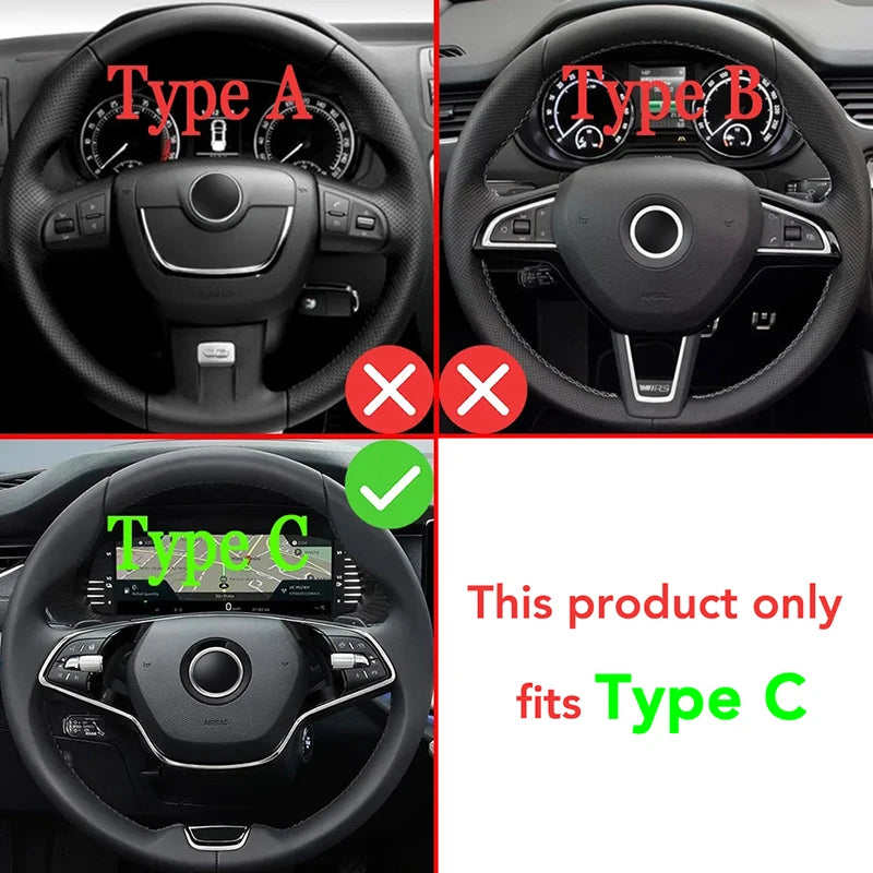 Aluminum Alloy Paddle Shifters for Skoda Octavia MK4 / ENYAQ / Karoq / Kodiaq (Type C)