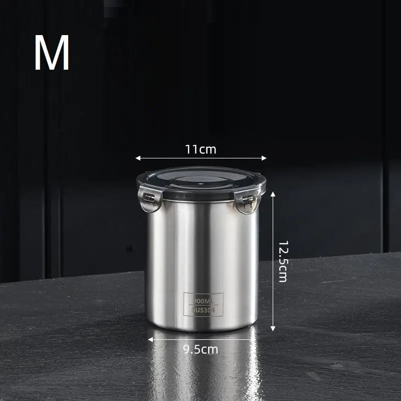 Stainless Steel Airtight Storage Jar