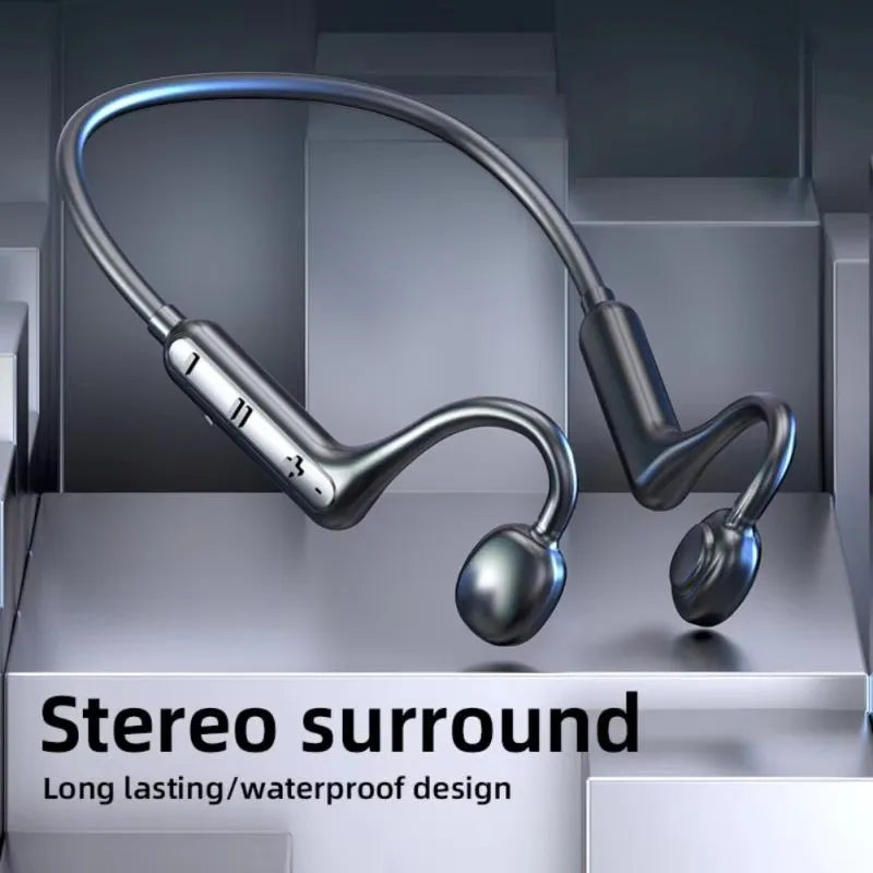 Bone Conduction Sport Headphones – Wireless Bluetooth 5.0 with Mic