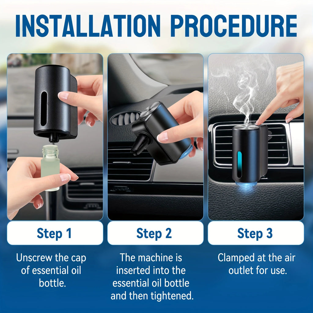 Smart Car Air Aromatherapy Diffuser – Includes Holder & 1 Perfume