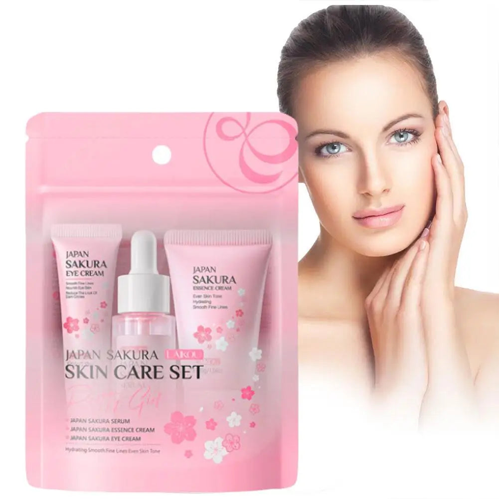 Sakura Velversorgingsstel – Reiniger, Serum & Oogroom