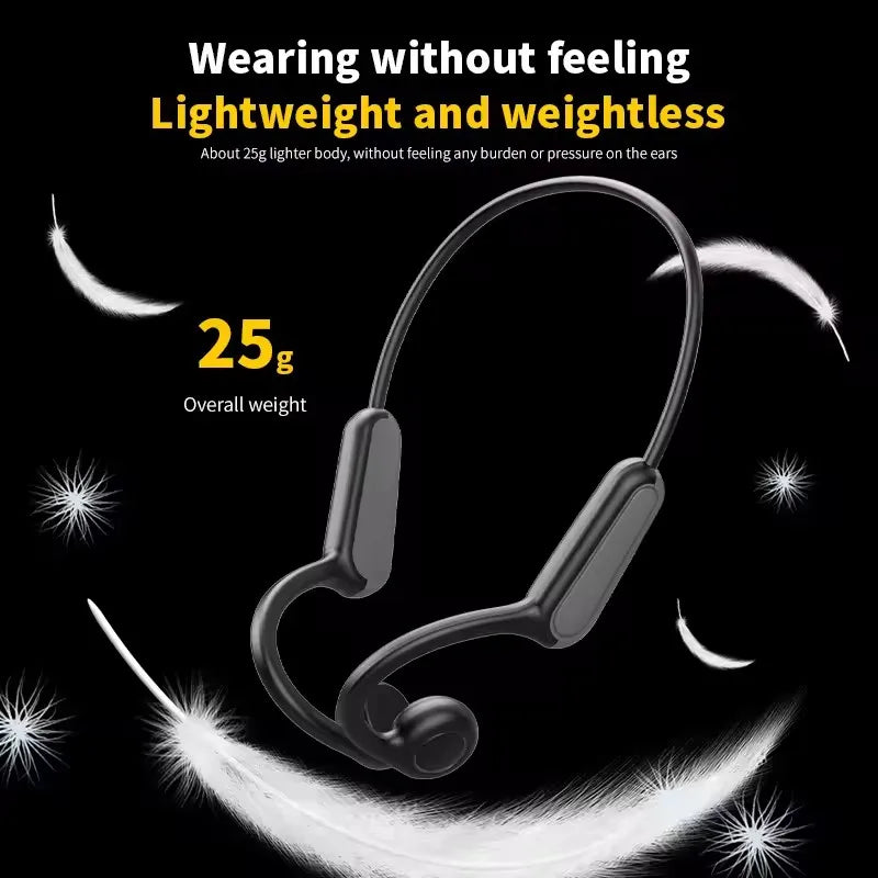 Bone Conduction Sport Headphones – Wireless Bluetooth 5.0 with Mic