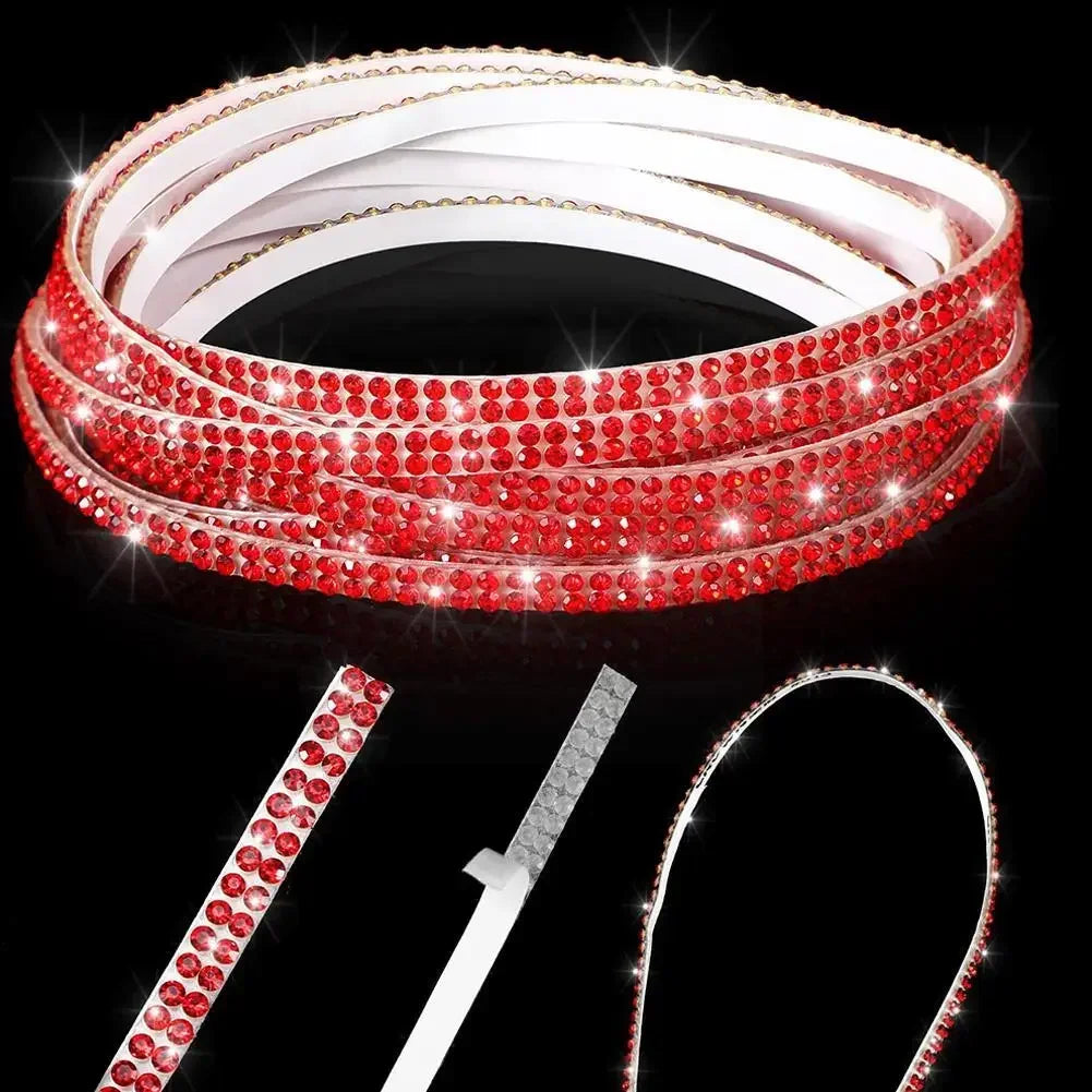 Bling Rhinestone Car Trim Strip – Self-Adhesive Crystal Decoration (5m)