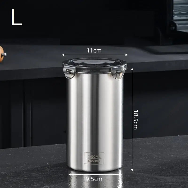 Stainless Steel Airtight Storage Jar
