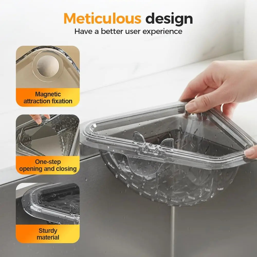 Magnetic Triangular Sink Drain Basket