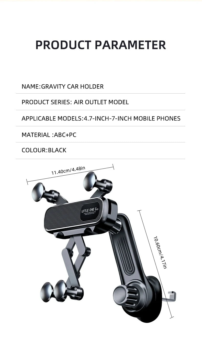 Gravity Car Phone Holder