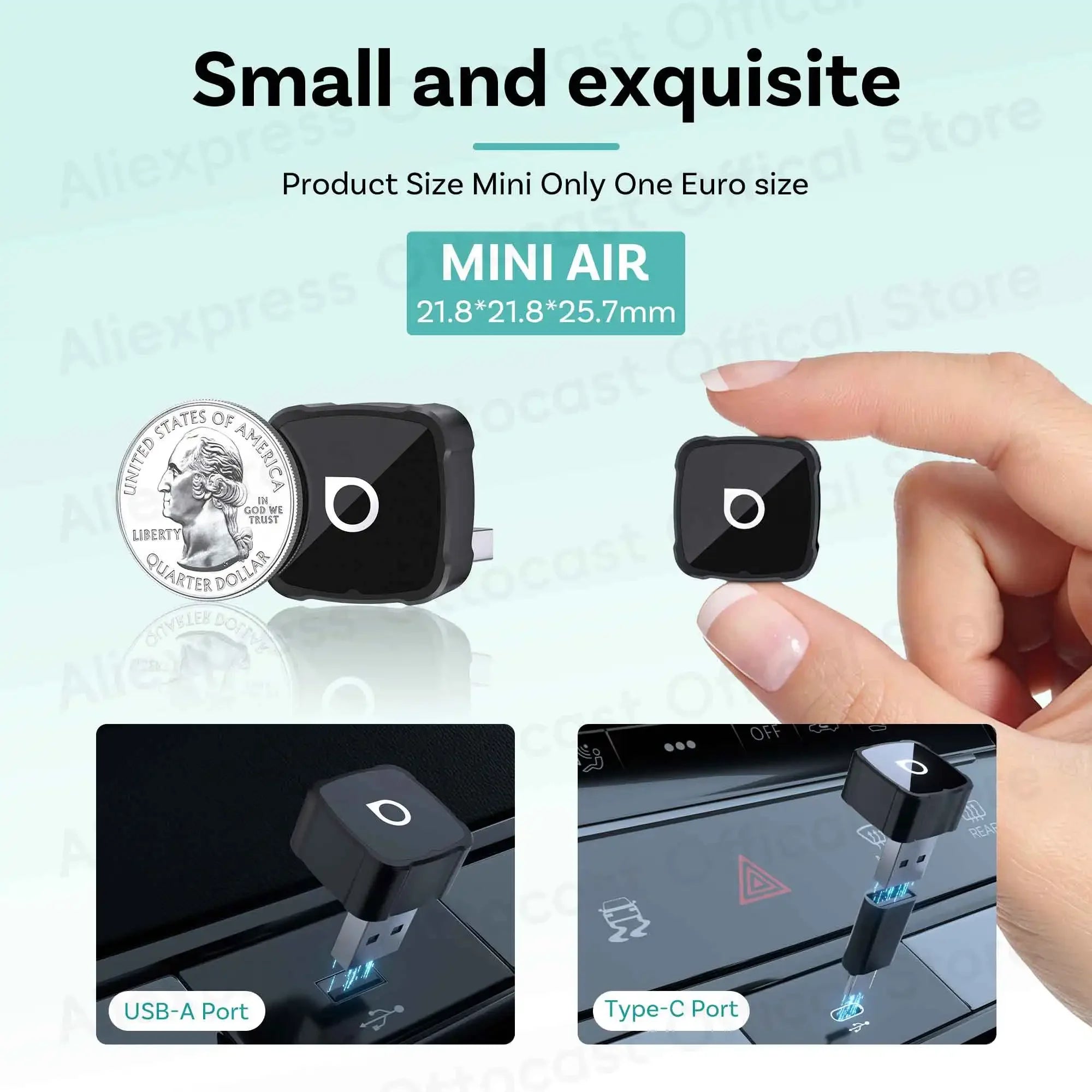 Ottocast Mini Air — 3-in-1 Wireless CarPlay