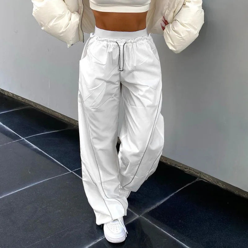 Women's Baggy Harem Sweatpants – Y2K Wide Leg