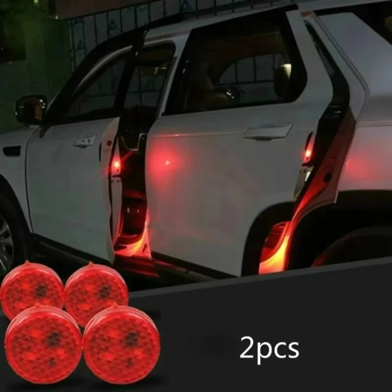LED Car Door Warning Light – Wireless Anti-Collision Strobe (2pcs)