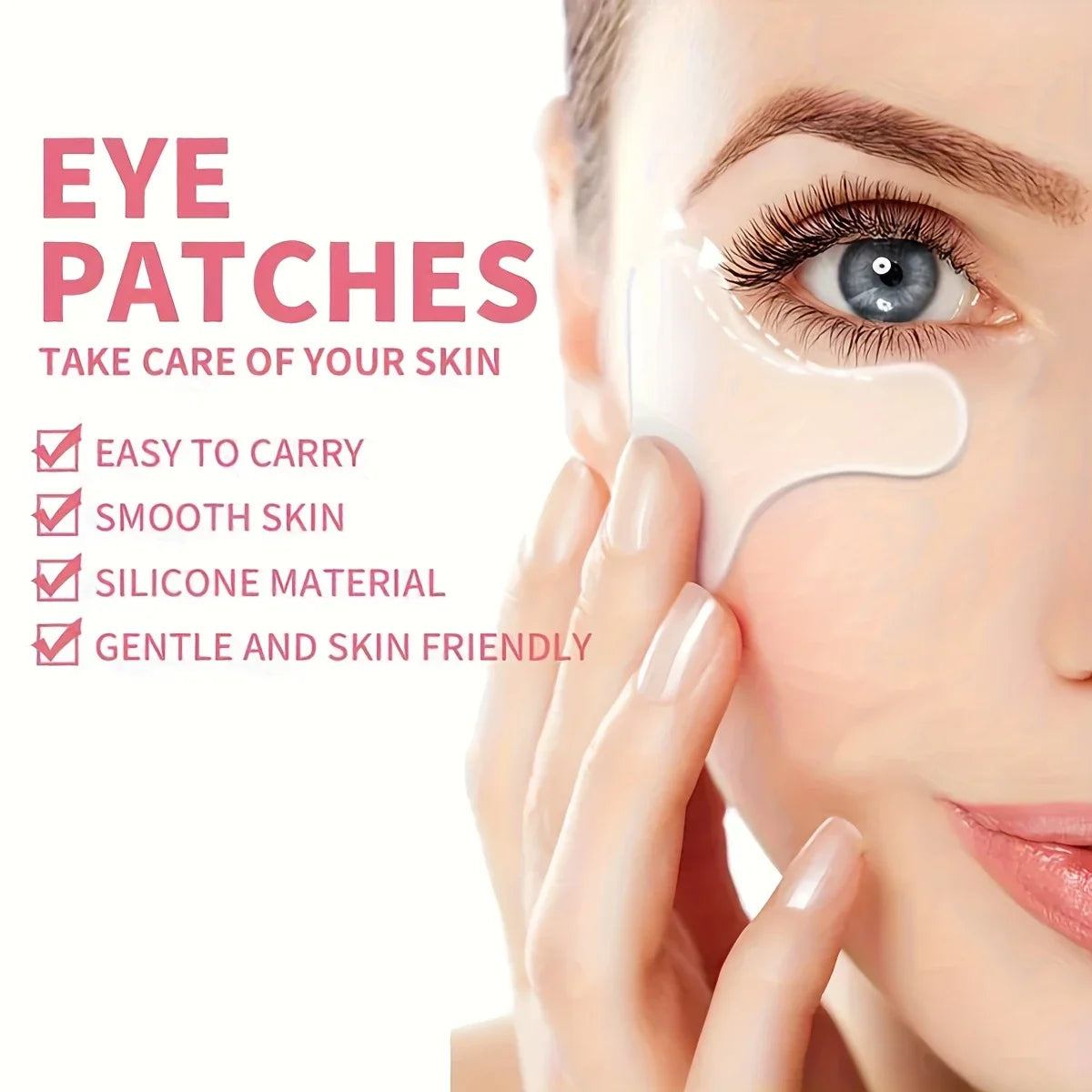 Silicone T-Shape Eye Patch – Reusable Facial Skincare