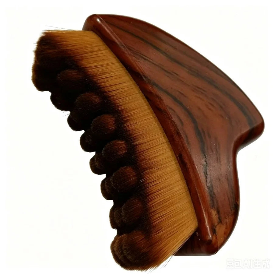 Ergonomic Facial Massage Brush – Dry Brush for Face & Jawline