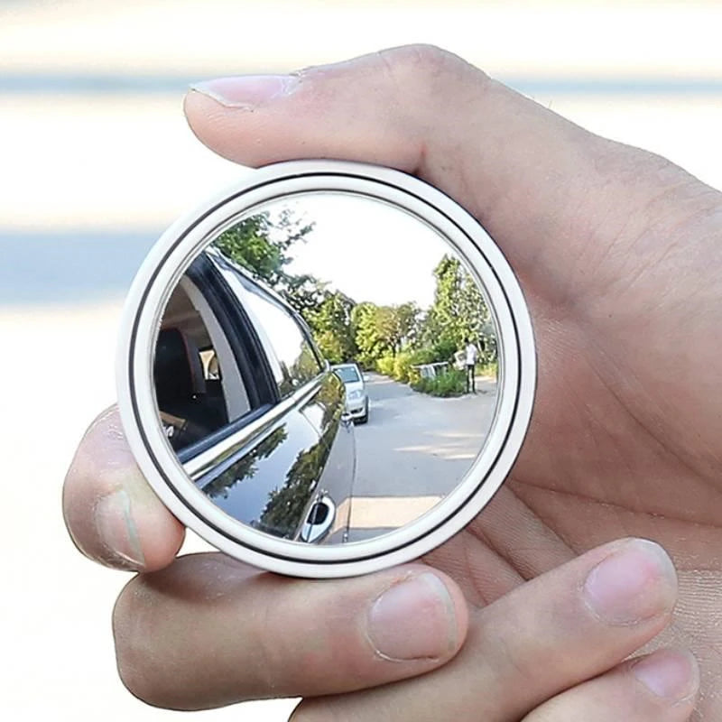 360° Adjustable Car Blind Spot Mirror – HD Convex Wide Angle (Pack of 2)